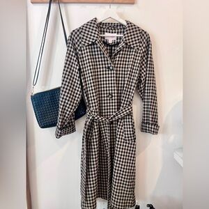 Joe Fresh Black & Cream Trenchcoat